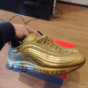 Nikeaor Max 97 Gold Medal Men's Metallic Gold Sneakers